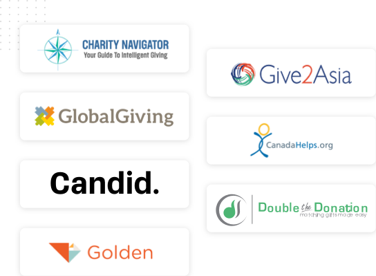 Logos of our philanthropic partners